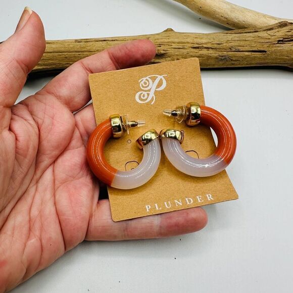 Plunder Sunset Sky Hoop Earrings - Picture 1 of 4